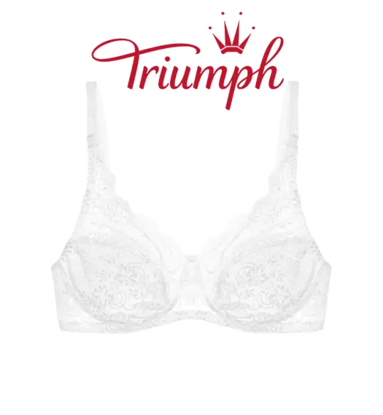 Triumph【3 kusy】Měkká krajková podprsenka