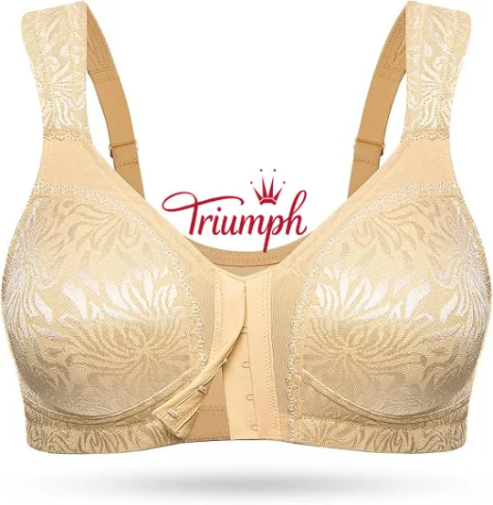 Triumph -Balení po 3🔥 Dámská celoplošná bezdrátová podprsenka bez podšívky