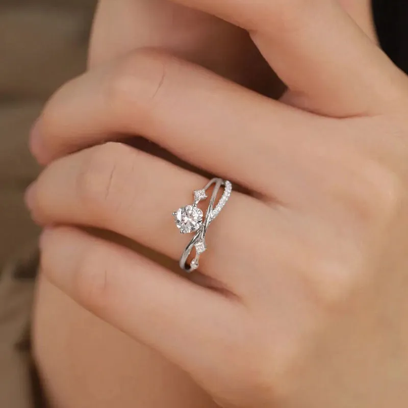💫Poslední den akce - 80% sleva🔥-Moissanite diamantový prsten Magnetology💖