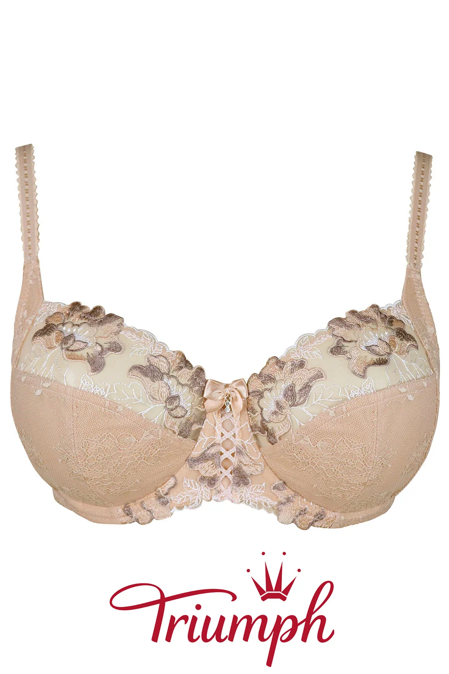 Triumph-3 pieces💝Sofia embroidered lace bra for lateral support