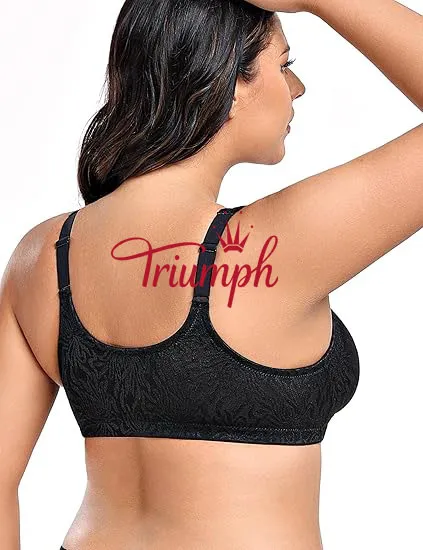 Triumph -Balení po 3🔥 Dámská celoplošná bezdrátová podprsenka bez podšívky