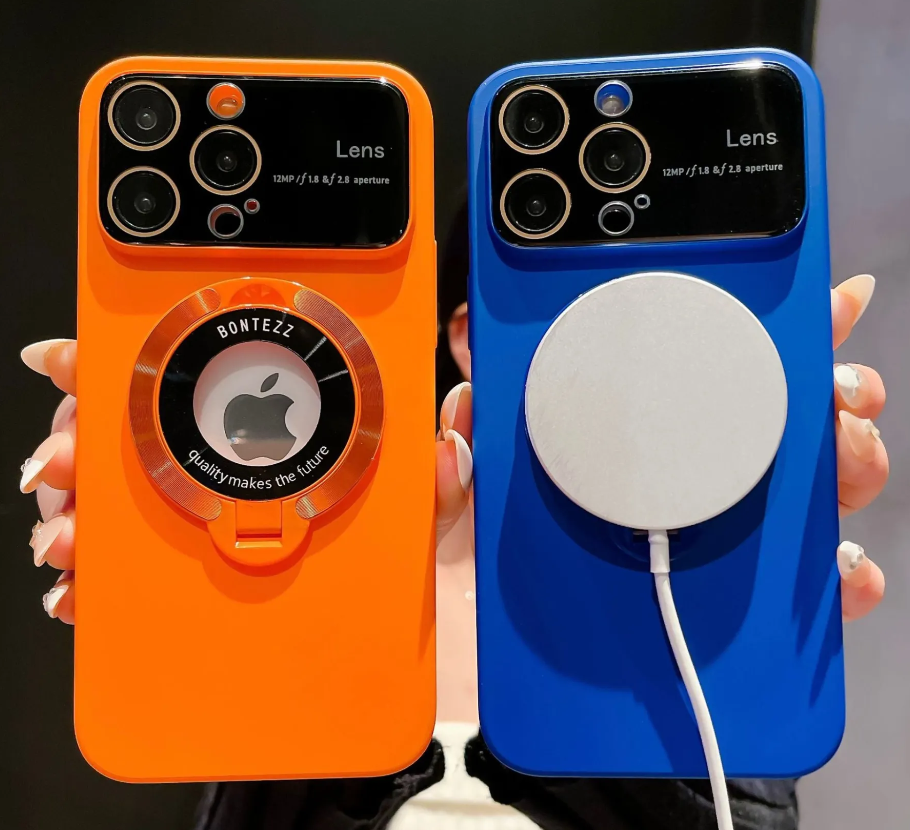 Pouzdro na iPhone MagSafe s integrovaným stojánkem a designem s velkým oknem