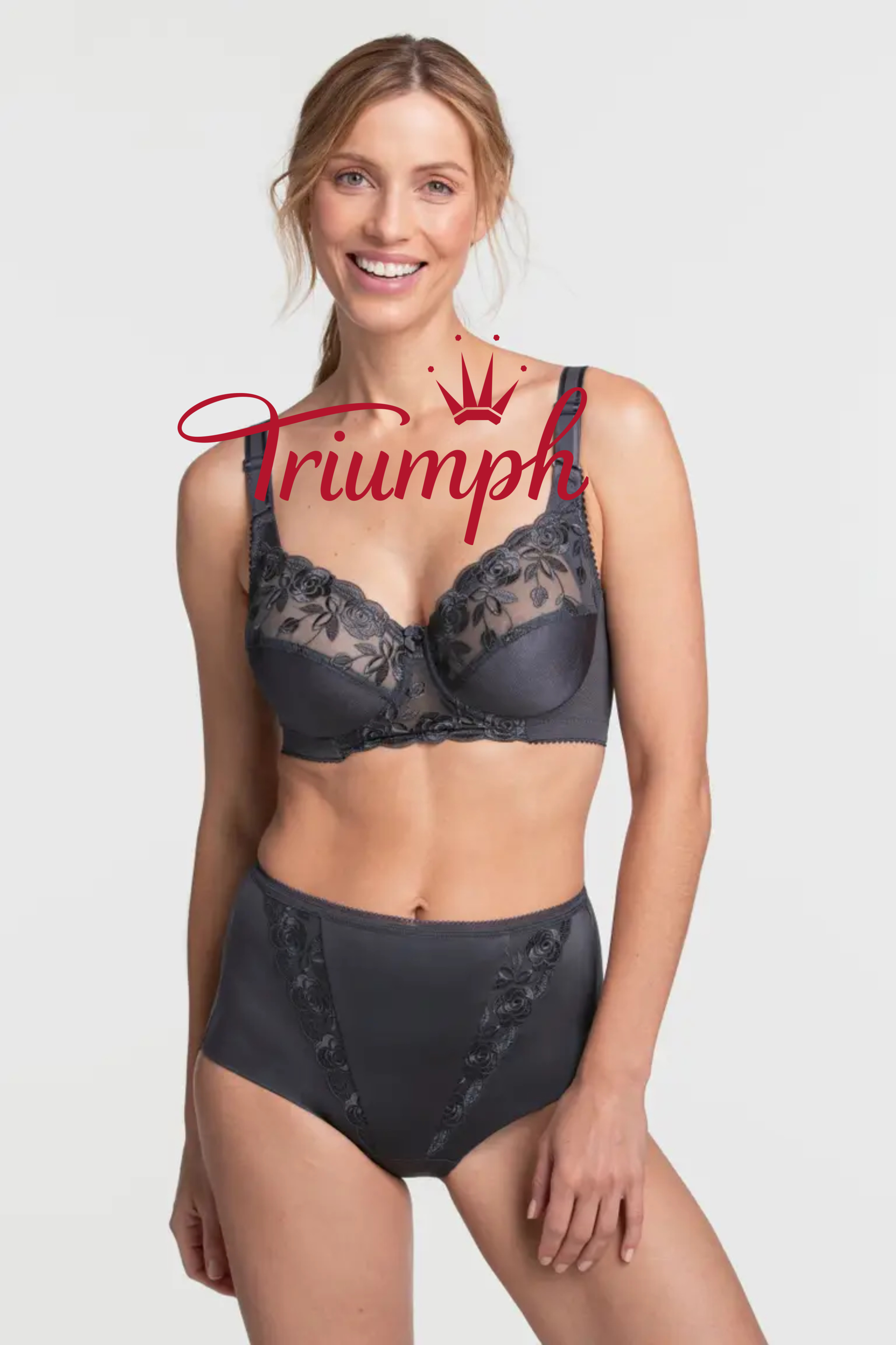 Triumph - (3 peças) Sutiã feminino Drop Cutout com textura rosa