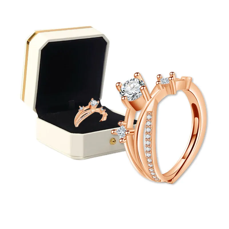 💫Poslední den akce - 80% sleva🔥-Moissanite diamantový prsten Magnetology💖