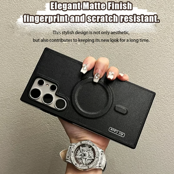 Kovové pouzdro na objektiv s ochranou proti pádu, pouzdro s magnetickým držákem pro Samsung S22 až S24 Ultra