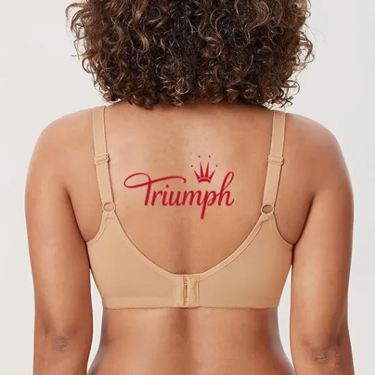 Triumph - Sada 3🔥Velká pohodlná bavlněná podprsenka bez drátěného košíčku bez podšívky