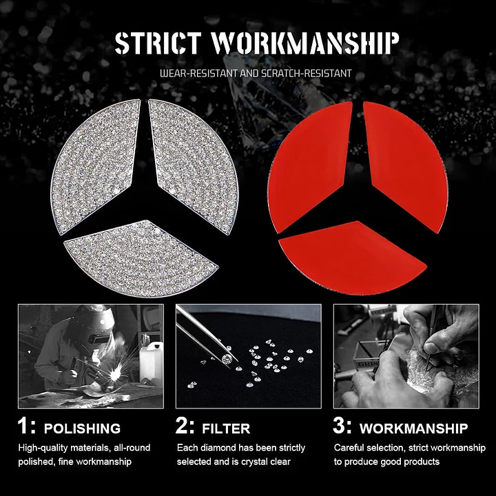 POSLEDNÍ VÝPRODEJ🎉SLEVA 50 %🎉 Kreativní samolepka na volant s drahokamy