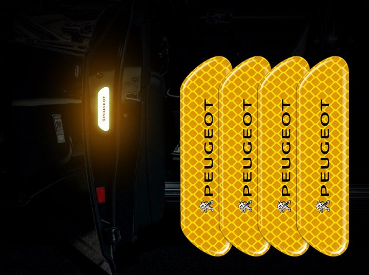 ✨Naklejka ostrzegawcza odblaskowa na drzwi samochodu wysokiej jakości✨12 szt.✨