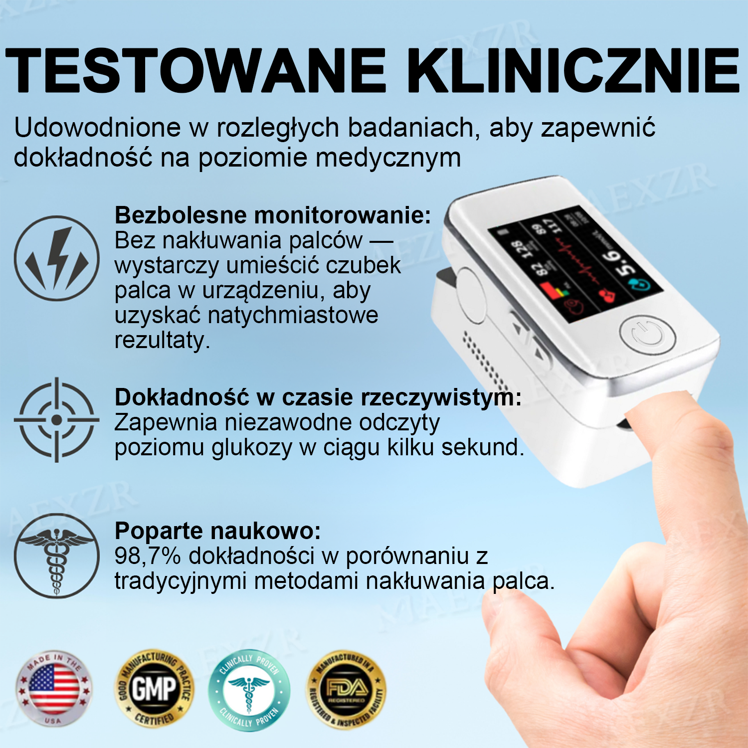 Glycenx™ – Přesné zařízení pro měření hladiny glukózy v krvi