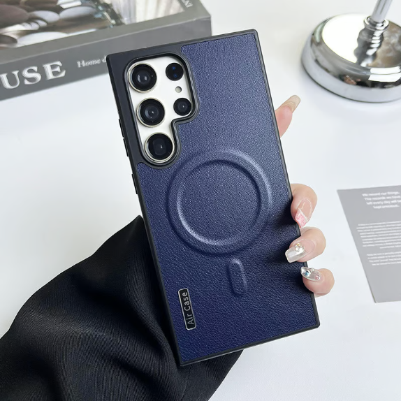 Kovové pouzdro na objektiv s ochranou proti pádu, pouzdro s magnetickým držákem pro Samsung S22 až S24 Ultra