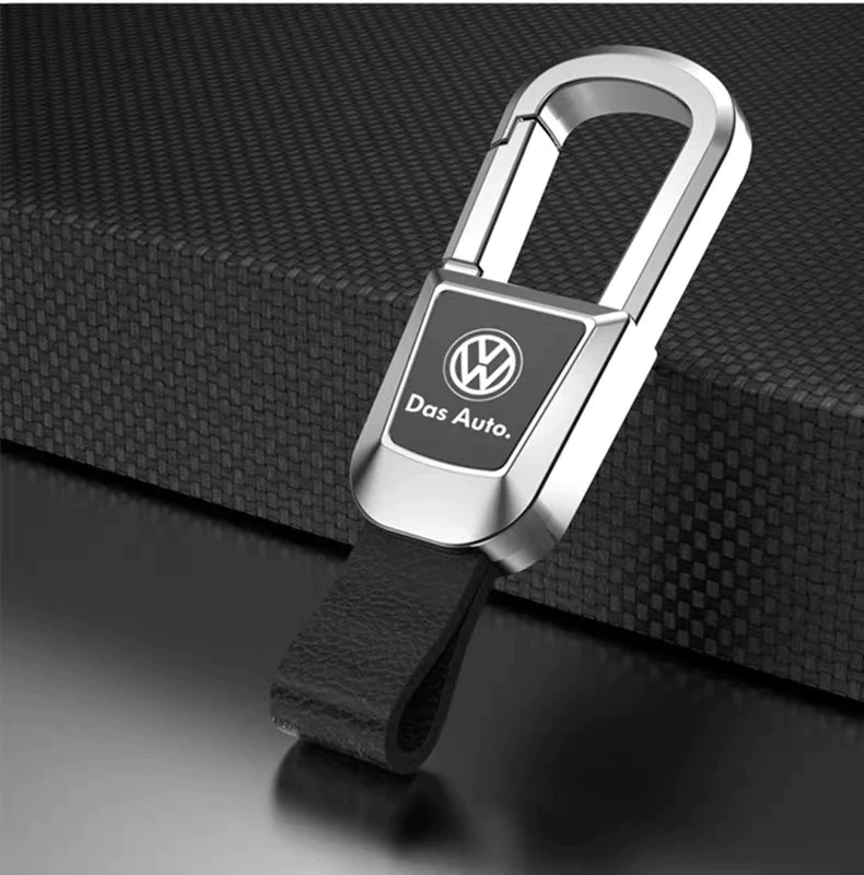 🔥Žhavý výprodej🔥Exkluzivní logo🔥Neztracená kožená klíčenka do auta