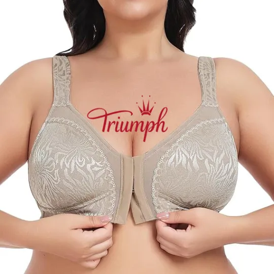 Triumph -Balení po 3🔥 Dámská celoplošná bezdrátová podprsenka bez podšívky