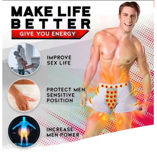 【3 kusy 799Kč】 Pánské masážní prádlo s technologií negativních iontů, černé