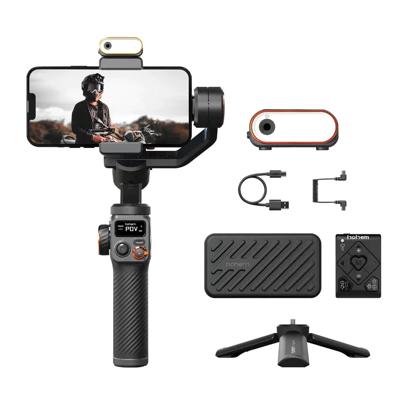 Ruční kardanový stabilizátor Hohem iSteady M6 Kit pro Smartphone Selfie stativ s magnetickým výplňovým světlem AI pro video světla