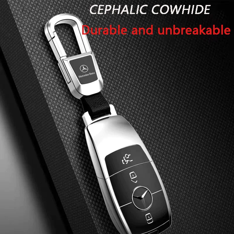 🔥Žhavý výprodej🔥Exkluzivní logo🔥Neztracená kožená klíčenka do auta