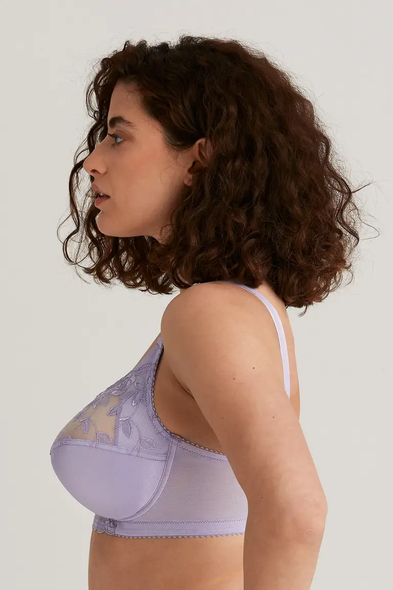 Triumph - (3 peças) Sutiã feminino Drop Cutout com textura rosa