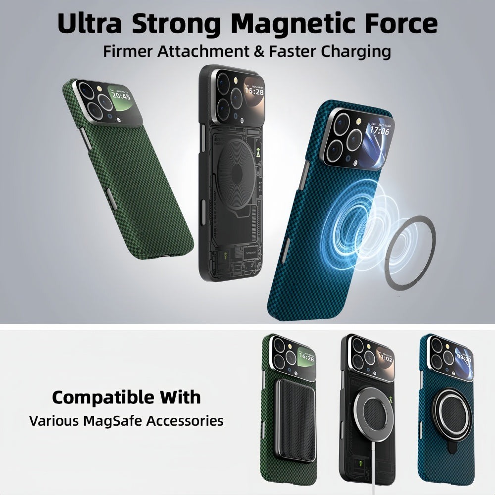 Globální limitovaná edice magnetického chytrého ochranného pouzdra Future Technology (kompatibilní s iPhone 17-12)