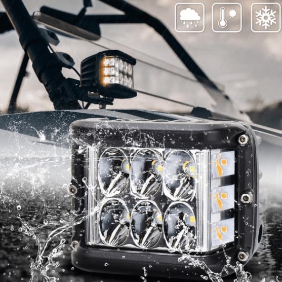 Oboustranné, dvoubarevné LED světlo do auta