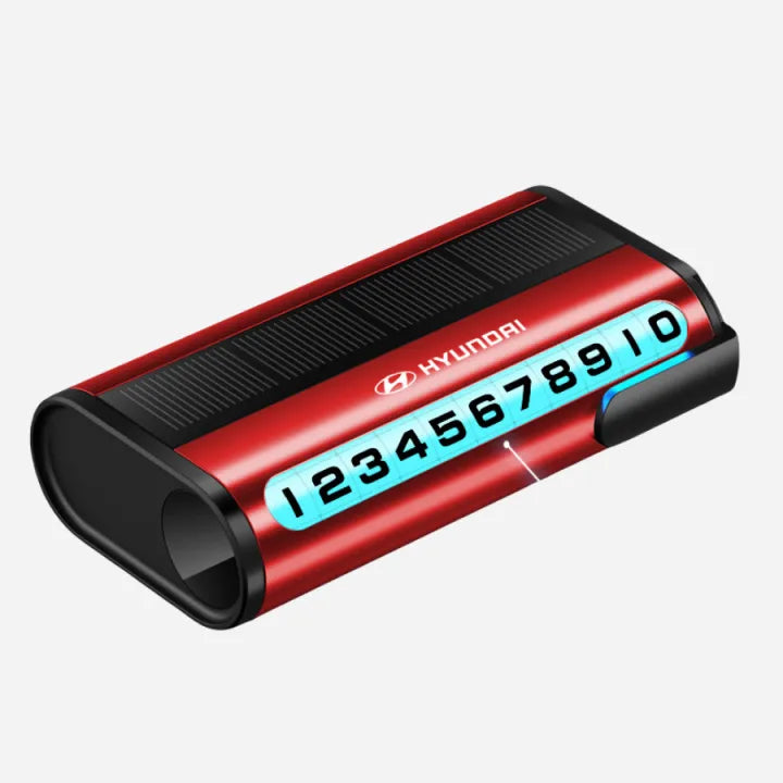 Solární osvětlená cedule s telefonním číslem