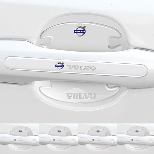 Chránič kľučky dverí z uhlíkových vlákien + protikolízny pásik (8 kusov / sada)