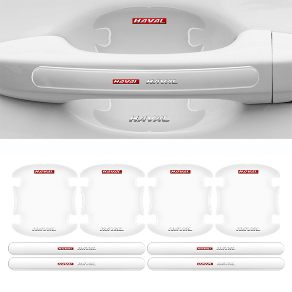 Chrániče kľučiek dverí auta z uhlíkových vlákien (8 kusov/sada)