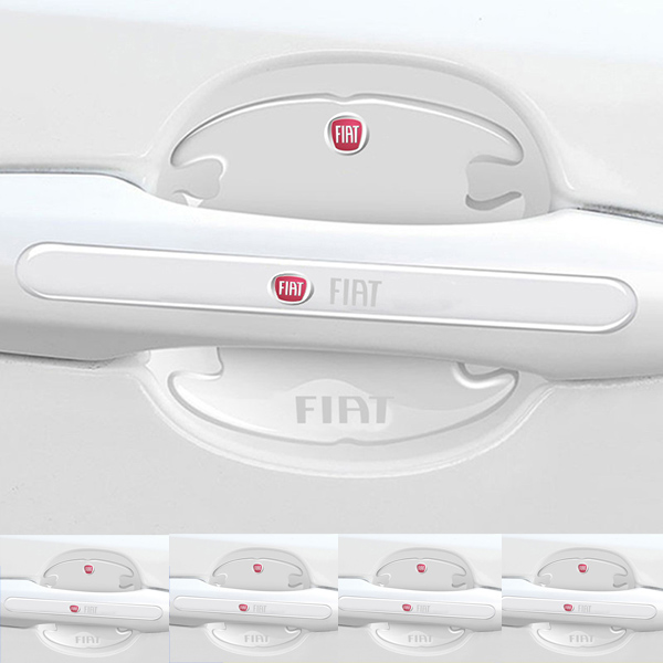 Chránič kľučky dverí z uhlíkových vlákien + protikolízny pásik (8 kusov / sada)