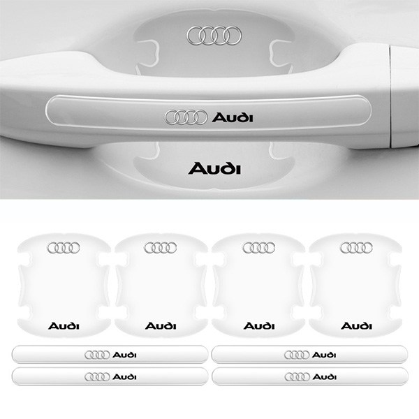 Chrániče kľučiek dverí auta z uhlíkových vlákien (8 kusov/sada)