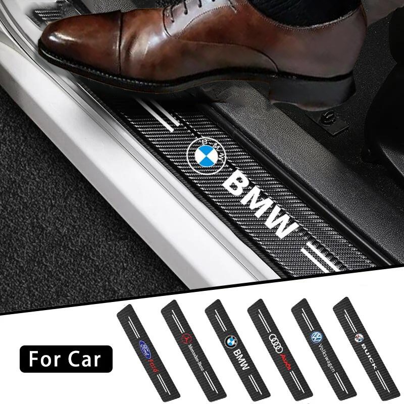  (4 kusy/sada) 🔥 Uhlíkové vlákno prahová ochrana automobilov