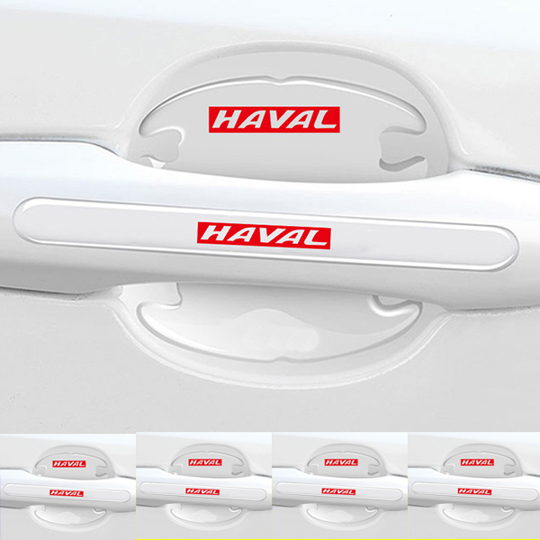 Chránič kľučky dverí z uhlíkových vlákien + protikolízny pásik (8 kusov / sada)