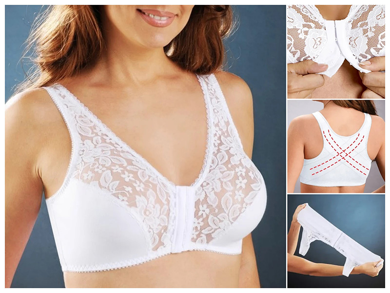 (2 kusy) Podprsenka s predným zapínaním - mäkká a pohodlná, zaručená kvalita