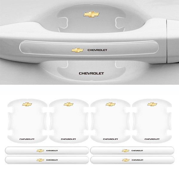 Chrániče kľučiek dverí auta z uhlíkových vlákien (8 kusov/sada)