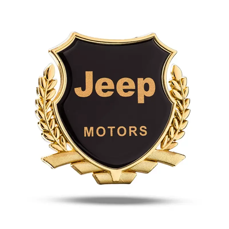 (2 kusy) 3D kovová nálepka na auto