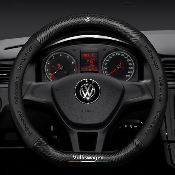 Poťah na volant z uhlíkových vlákien z semišu