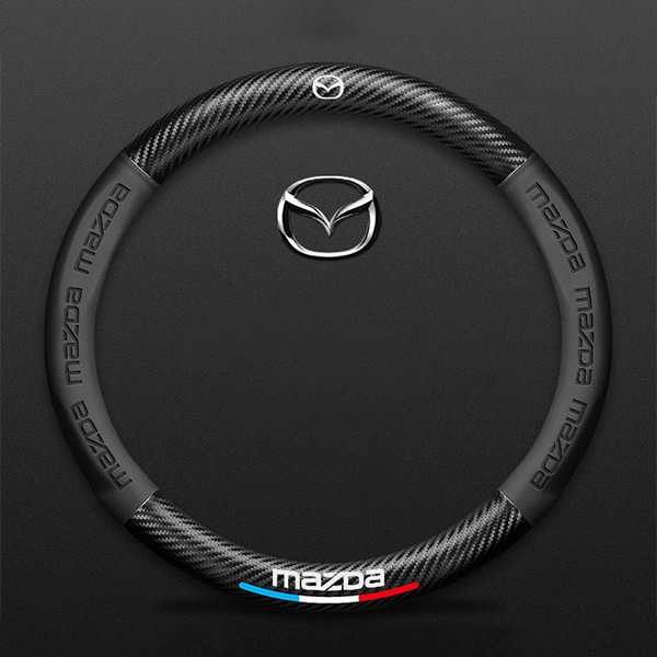 Poťah na volant z uhlíkových vlákien z semišu