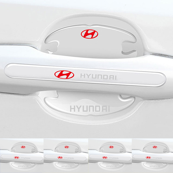 Chránič kľučky dverí z uhlíkových vlákien + protikolízny pásik (8 kusov / sada)