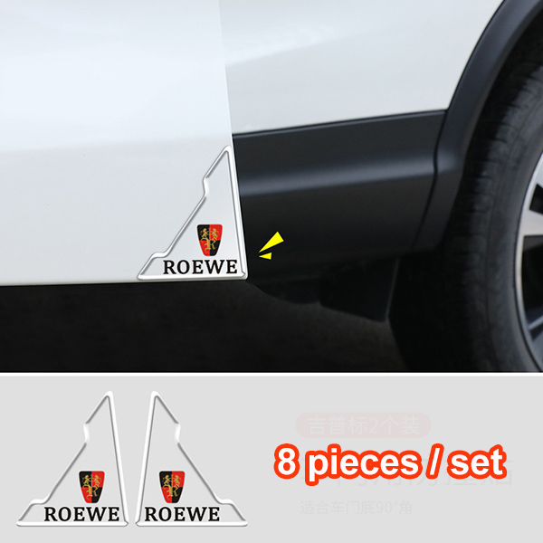 (8 kusy/1 sada) Nálepka proti kolízii na rohové dvere auta
