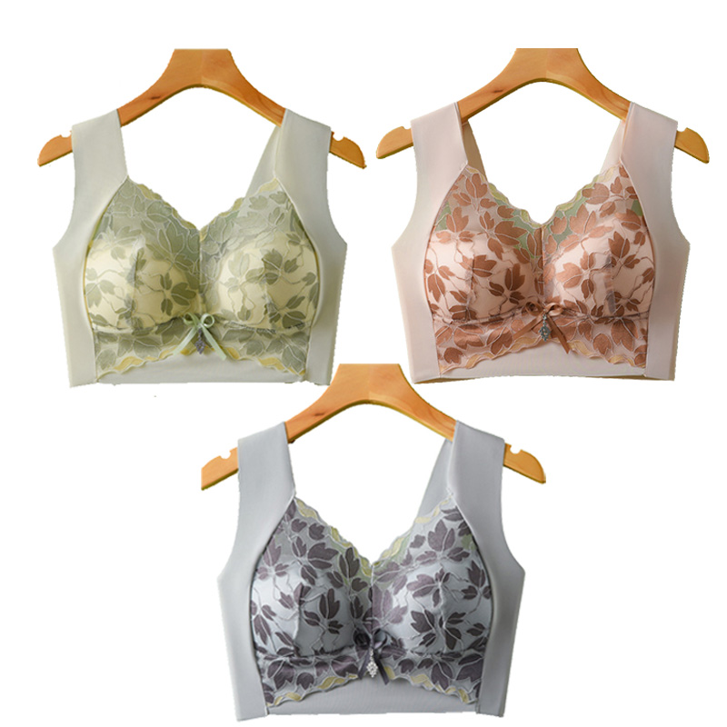 (3 kusy)🔥Letné podprsenky - pohodlné, zdvíhajúce, elastické podprsenky