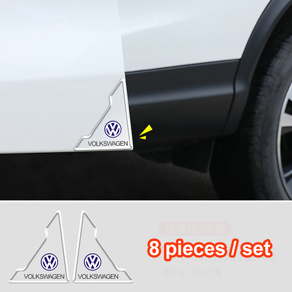 (8 kusy/1 sada) Nálepka proti kolízii na rohové dvere auta