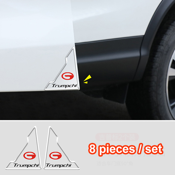 (8 kusy/1 sada) Nálepka proti kolízii na rohové dvere auta