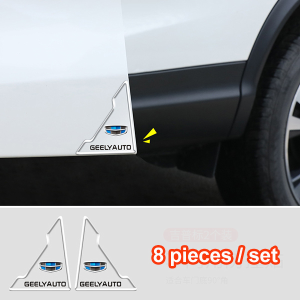 (8 kusy/1 sada) Nálepka proti kolízii na rohové dvere auta