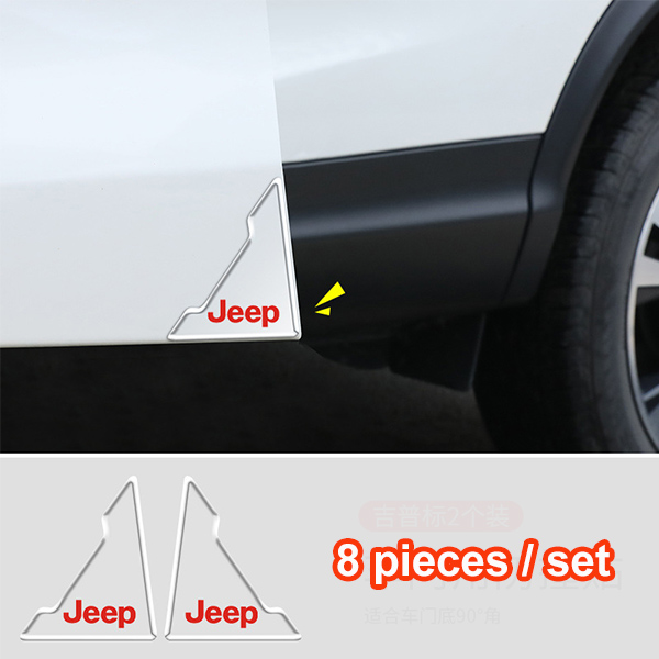 (8 kusy/1 sada) Nálepka proti kolízii na rohové dvere auta