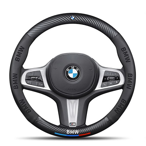 Poťah na volant z uhlíkových vlákien z semišu