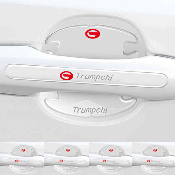 Chránič kľučky dverí z uhlíkových vlákien + protikolízny pásik (8 kusov / sada)