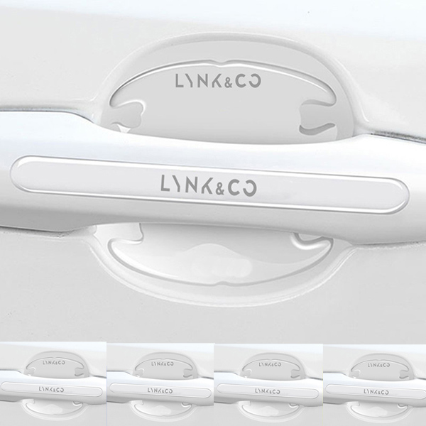 Chránič kľučky dverí z uhlíkových vlákien + protikolízny pásik (8 kusov / sada)