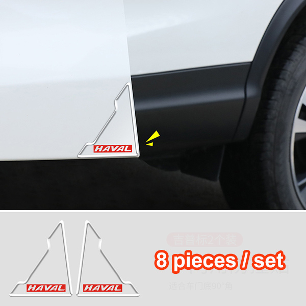 (8 kusy/1 sada) Nálepka proti kolízii na rohové dvere auta