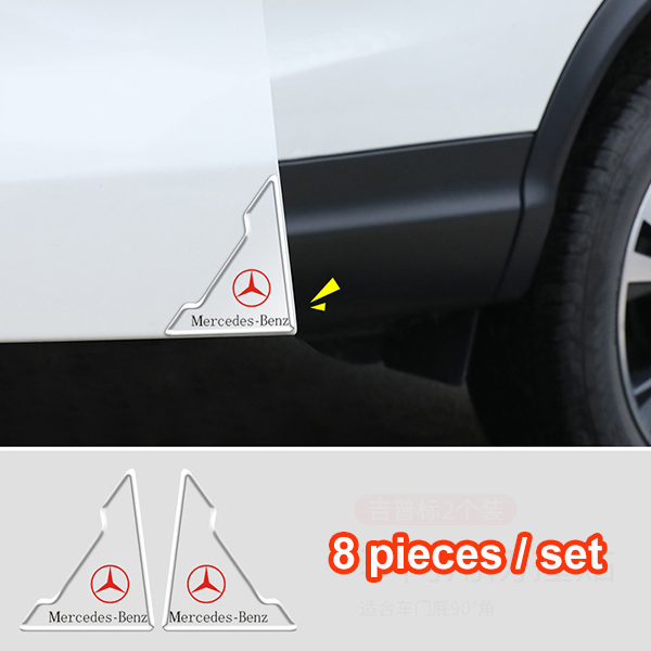 (8 kusy/1 sada) Nálepka proti kolízii na rohové dvere auta