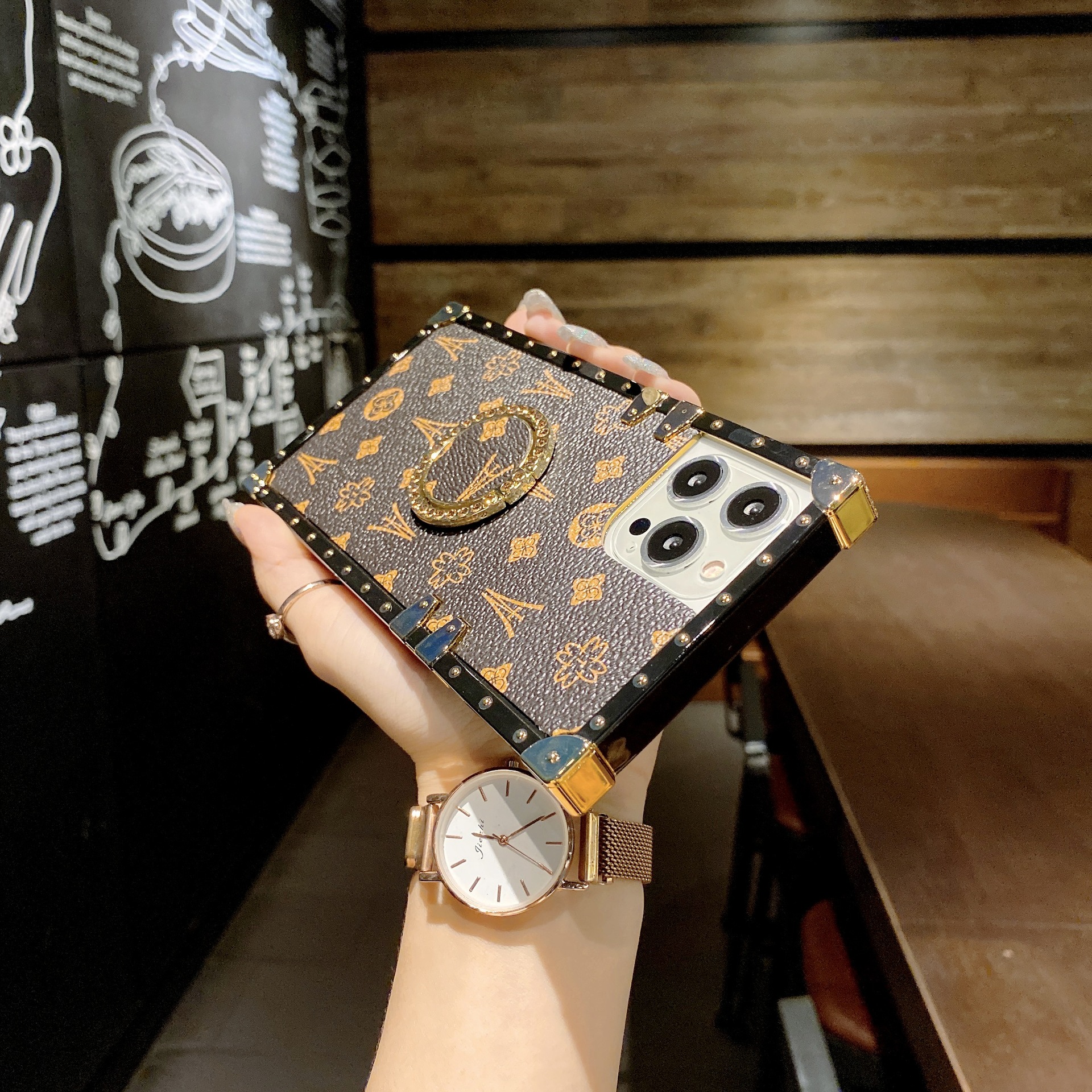 Luxusné puzdro na mobilný telefón pre iPhone/Samsung