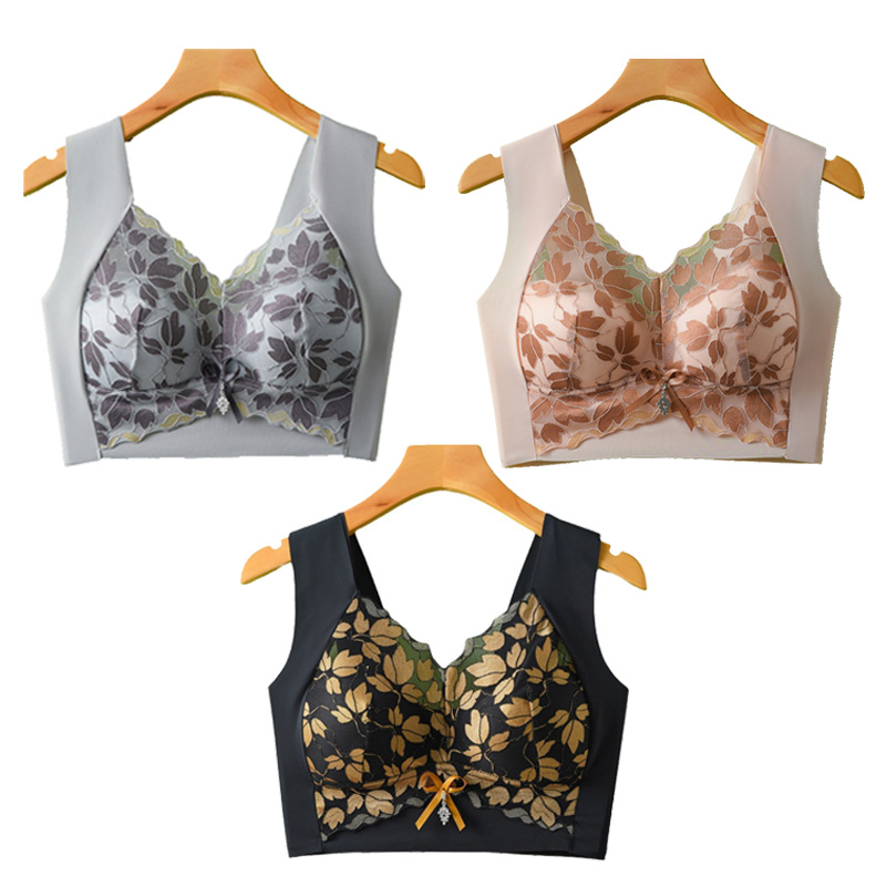 (3 kusy)🔥Letné podprsenky - pohodlné, zdvíhajúce, elastické podprsenky