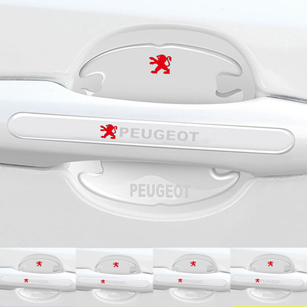 Chránič kľučky dverí z uhlíkových vlákien + protikolízny pásik (8 kusov / sada)