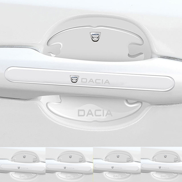 Chránič kľučky dverí z uhlíkových vlákien + protikolízny pásik (8 kusov / sada)